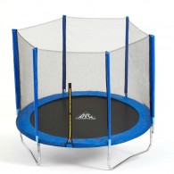 Батут DFC Trampoline Fitness с сеткой 8ft, синий