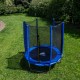 Батут DFC Trampoline Fitness с сеткой 14ft, синий